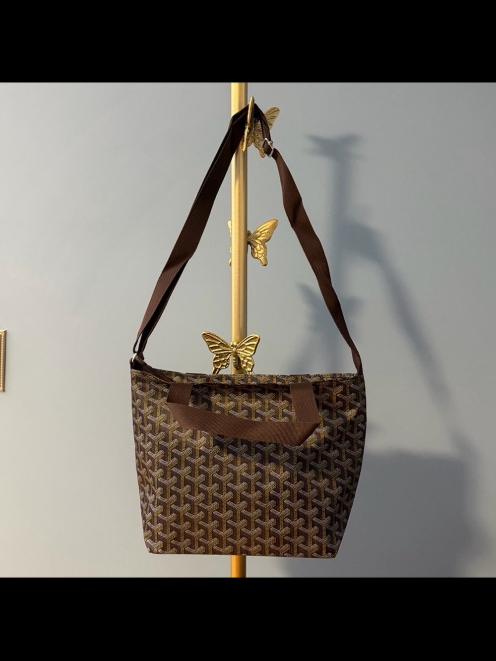 ⚡️⭐️Unbranded Brown Monogram Crossbody Bag